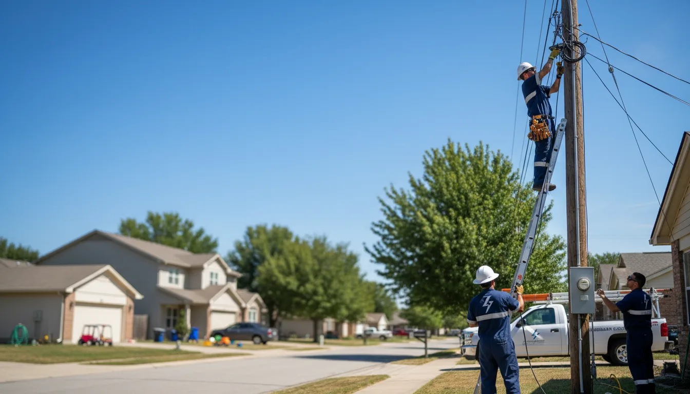 Residential electrician providing installation services in Owings Mills, MD